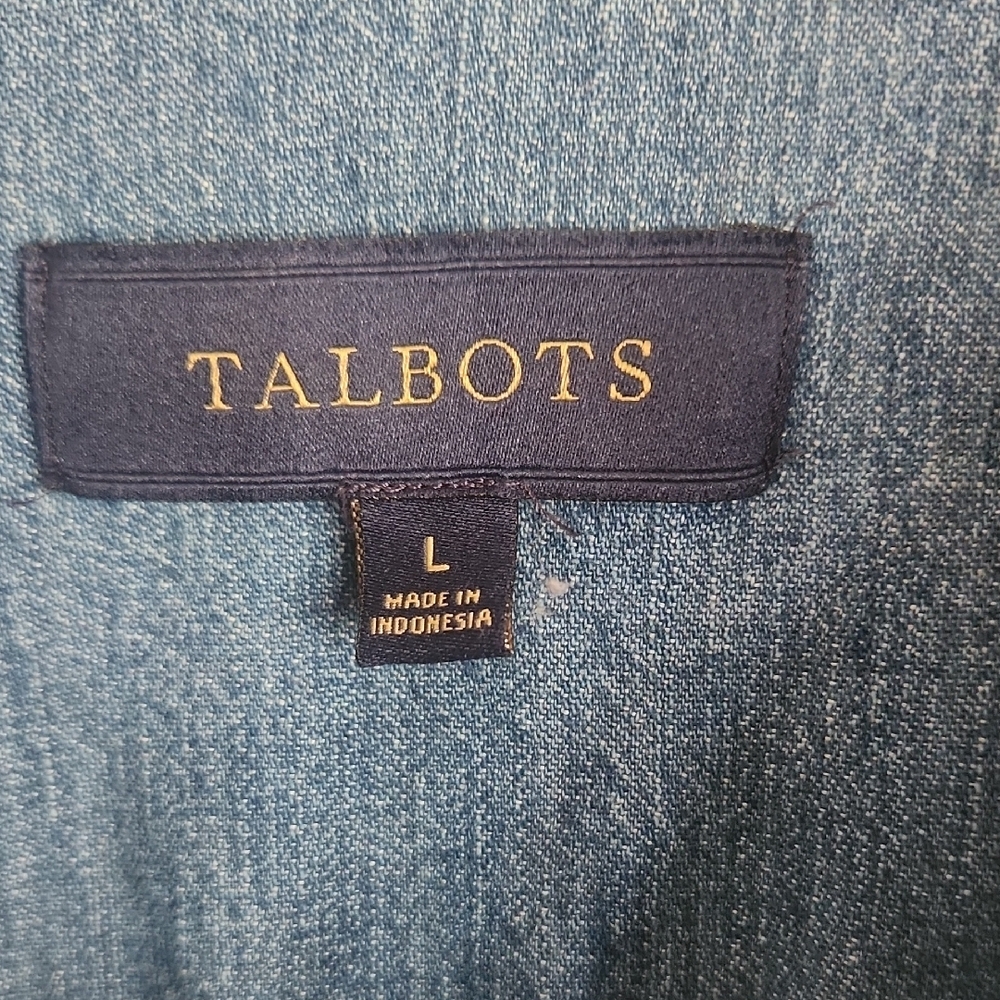 Talbots Light Blue Denim Jacket with Fun Patches - Picture 2 of 7